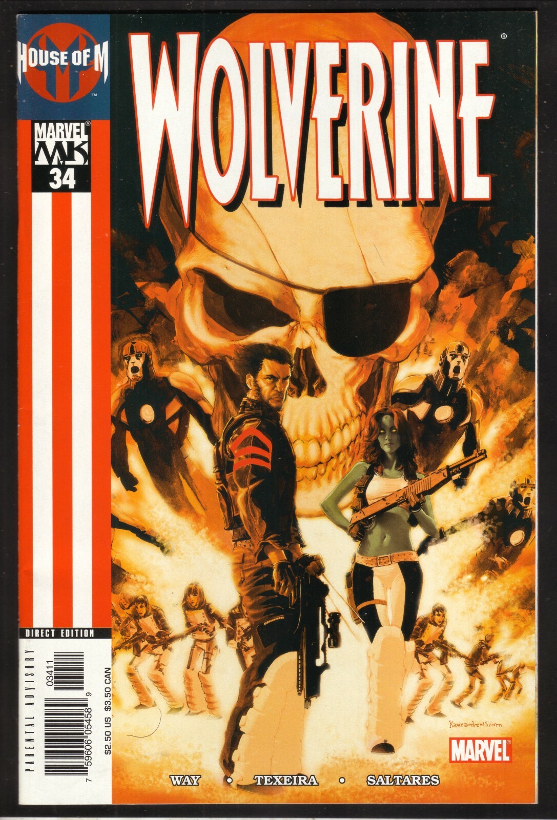 2005 Wolverine #34 Mystique Fury House of M: Chasing Ghosts fumetto Marvel