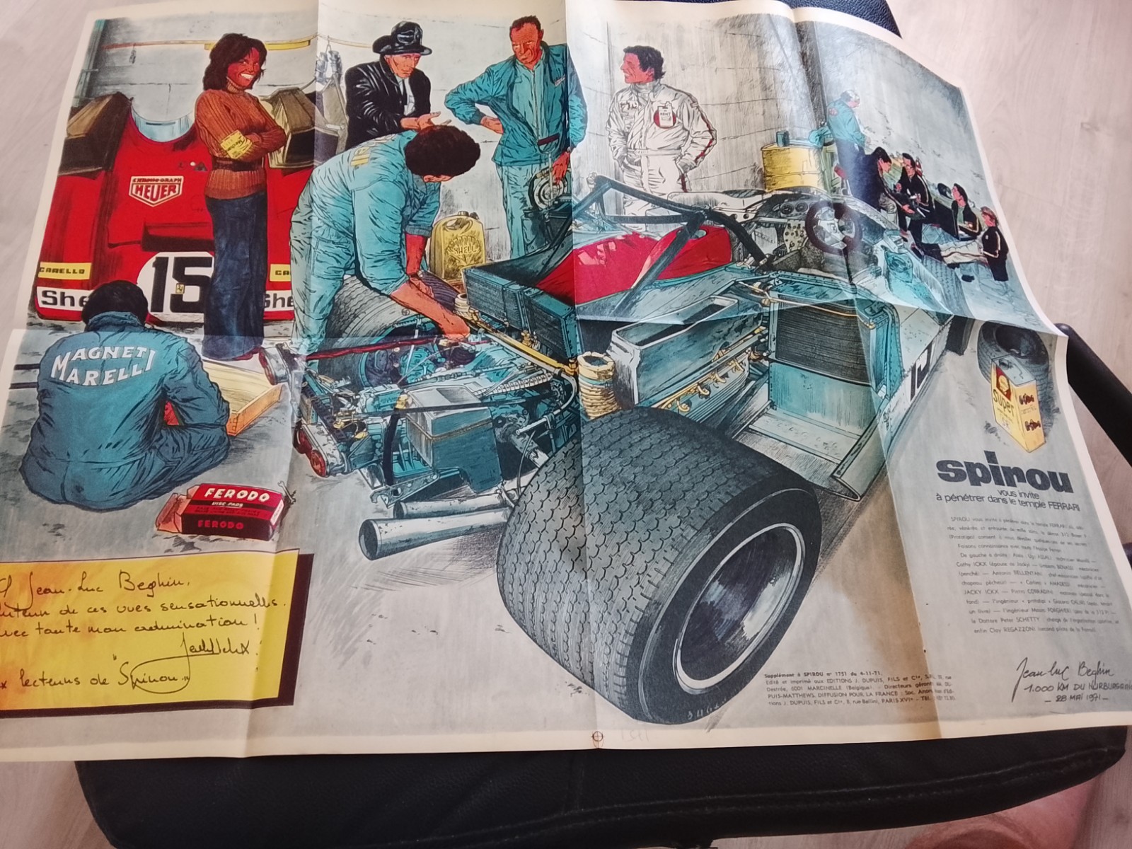 poster  Jacky Ickx Ferrari Clay Regazzoni