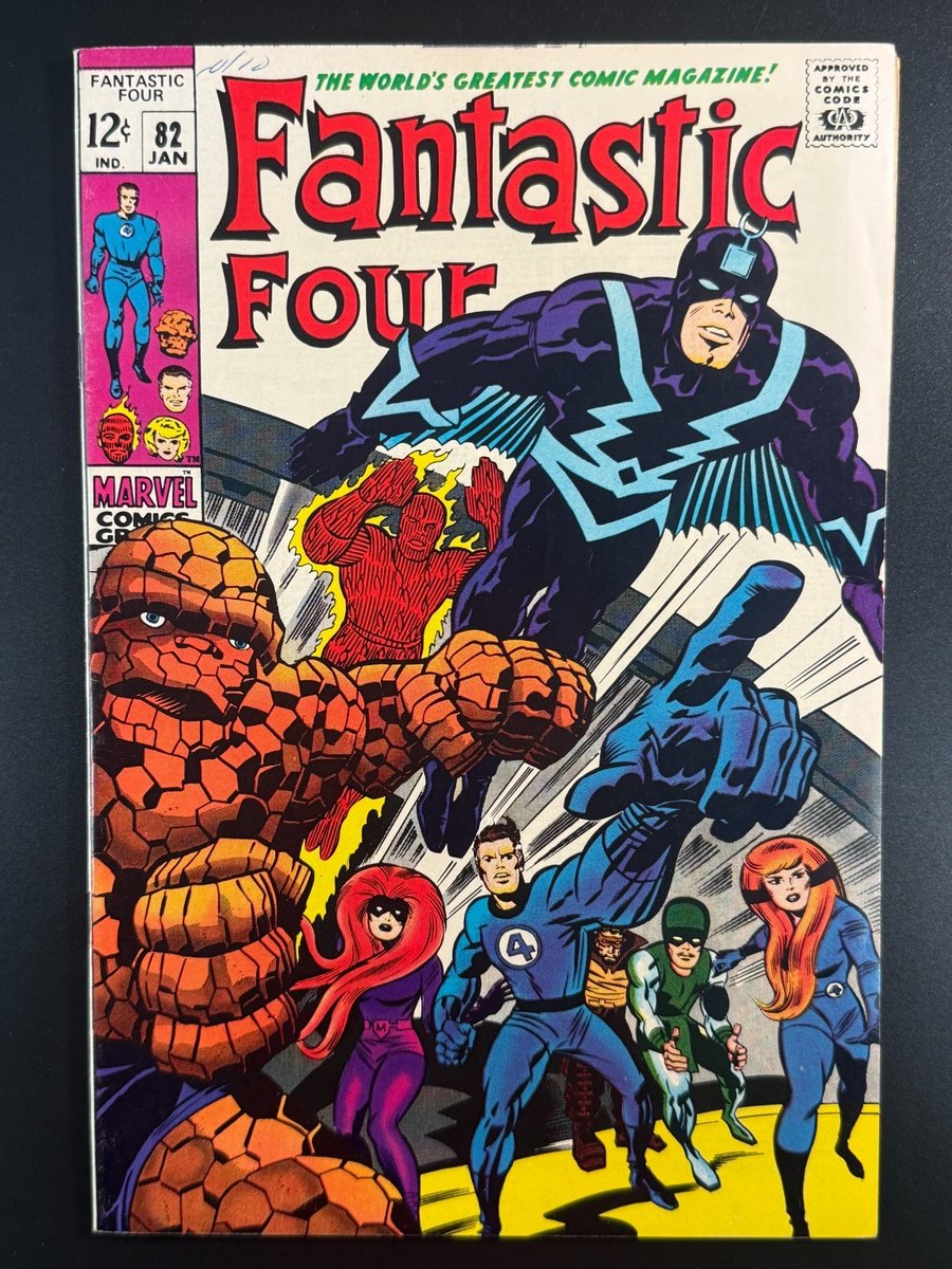 Fantastic Four #82 Complete 7.0-7.5 Jack Kirby 1968 Very Clean Nice Higher Grade