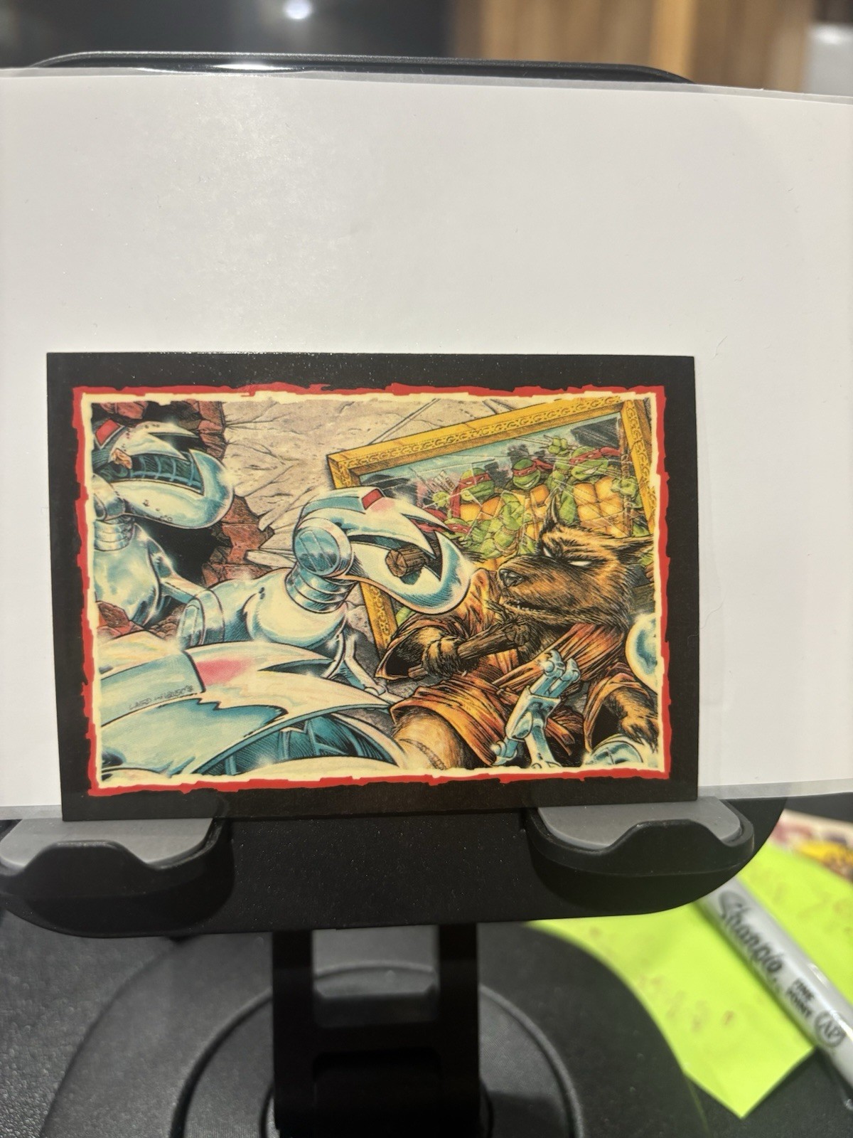 Carta Bonus Topps 1989 TMNT Edizione da Collezione #G Rara SP Attacco Mouser