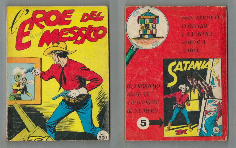 TEX TRE STELLE n. 4 L'EROE DEL MESSICO Edizioni Araldo 1964 L. 200