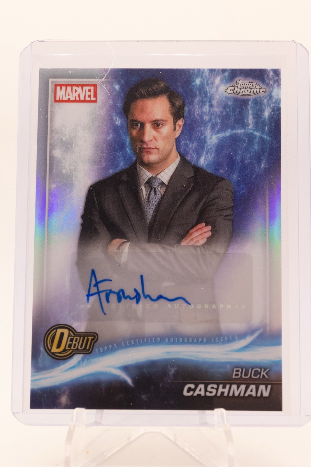 Topps 2025 Topps Marvel Studios Chrome Buck Cashman AA-AF Arty Froushan Auto
