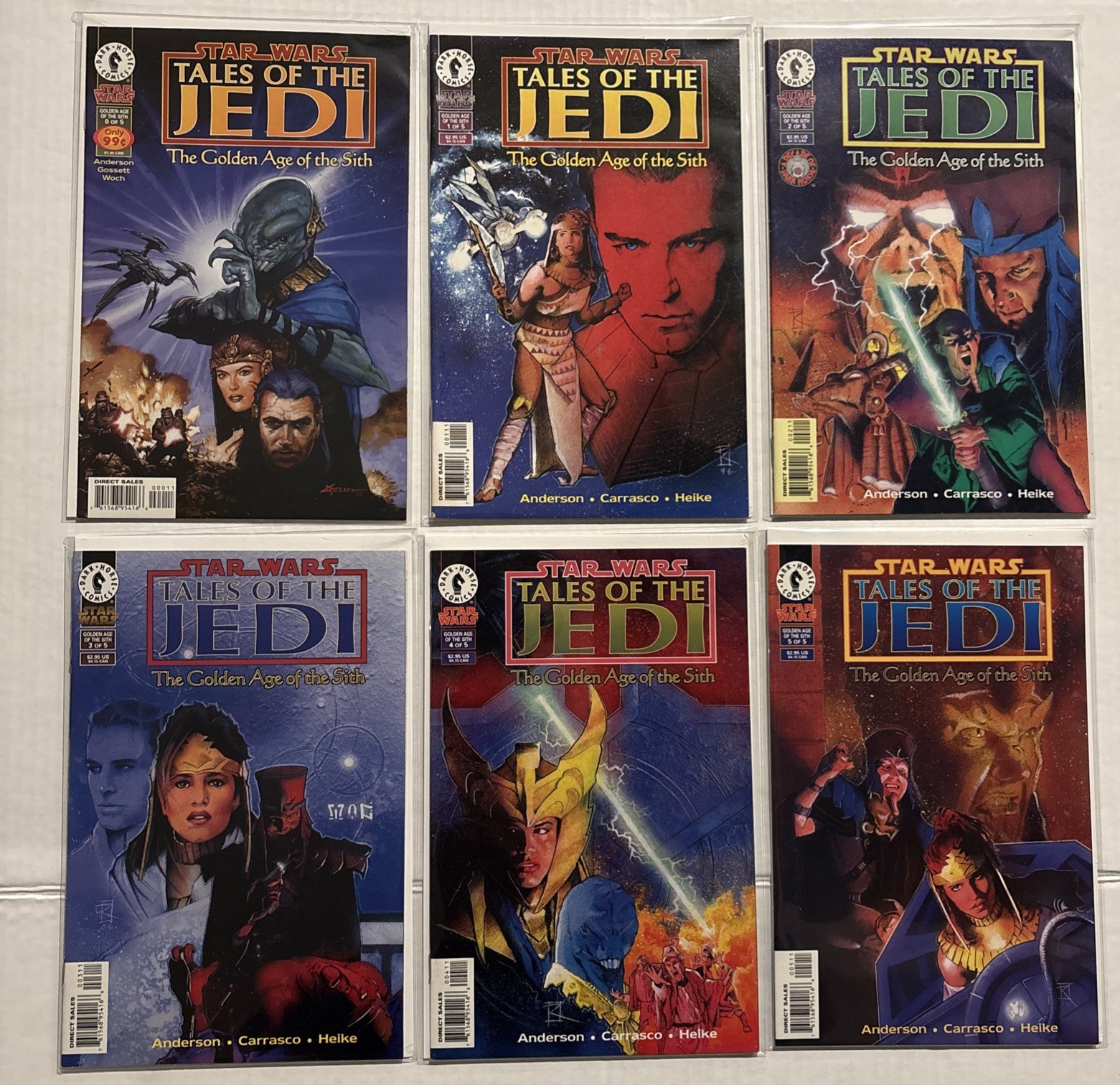 Star Wars: Tales of the Jedi Golden Age of Sith #0-5 & Freedon Nadd Uprising Set