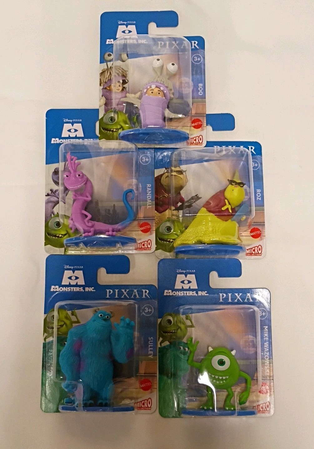 Monsters Inc Pixar SET 5 Minifigure Giocattoli Micro Collezione.