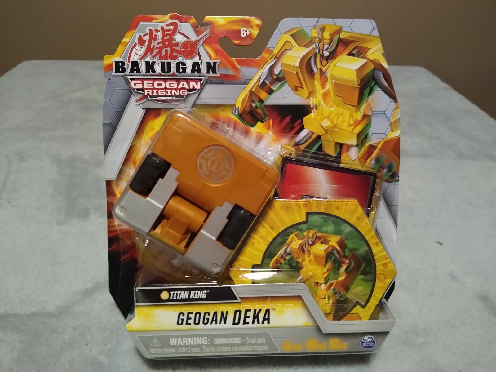 Bakugan ⭐ Geogan Rising Geogan Deka ⭐ Titan King Spin Master ~ NUOVO