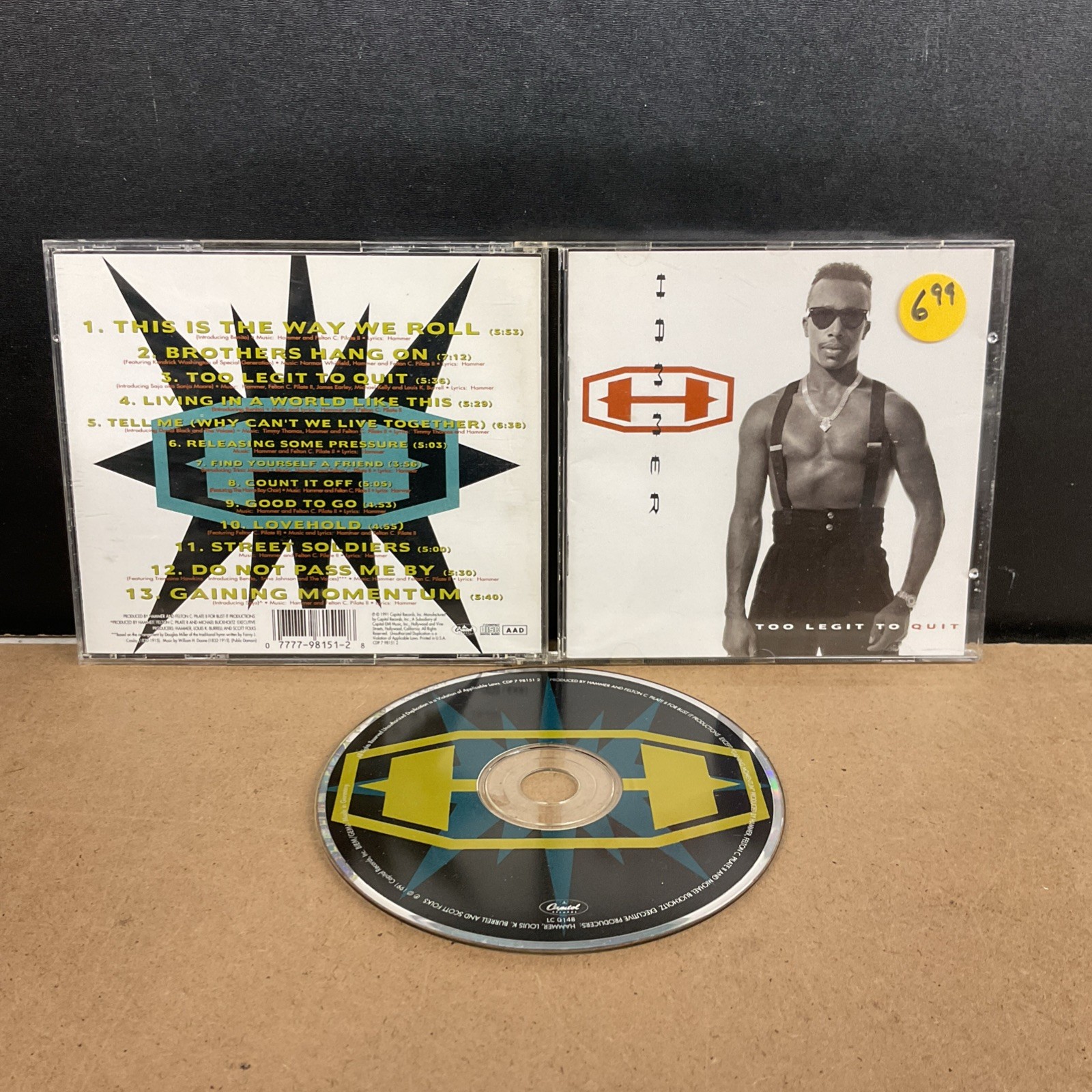 Too Legit to Quit by MC Hammer (CD, 1991)