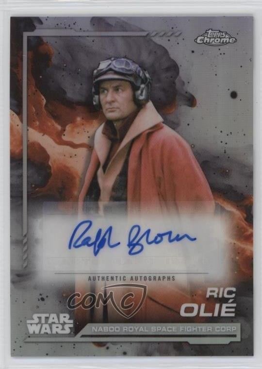 2024 Topps Chrome Star Wars Ric Olie Ralph Brown come Ric Olié #AU-RB Auto 9w7