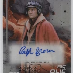 2024 Topps Chrome Star Wars Ric Olie Ralph Brown come Ric Olié #AU-RB Auto 9w7