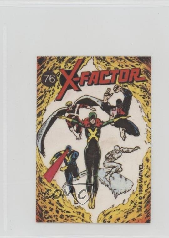 1986 Comic Images Marvel Universe - Stickers I: Official X-Factor #76 0i7t