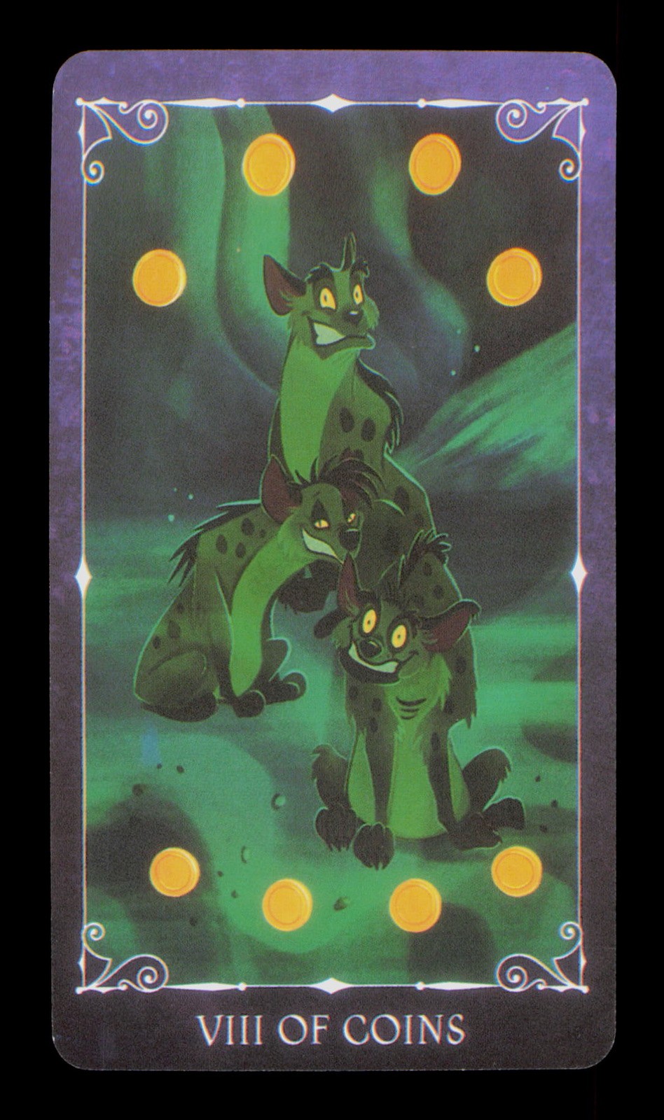 Otto Monete Disney Villians Tarocchi Card Singolo