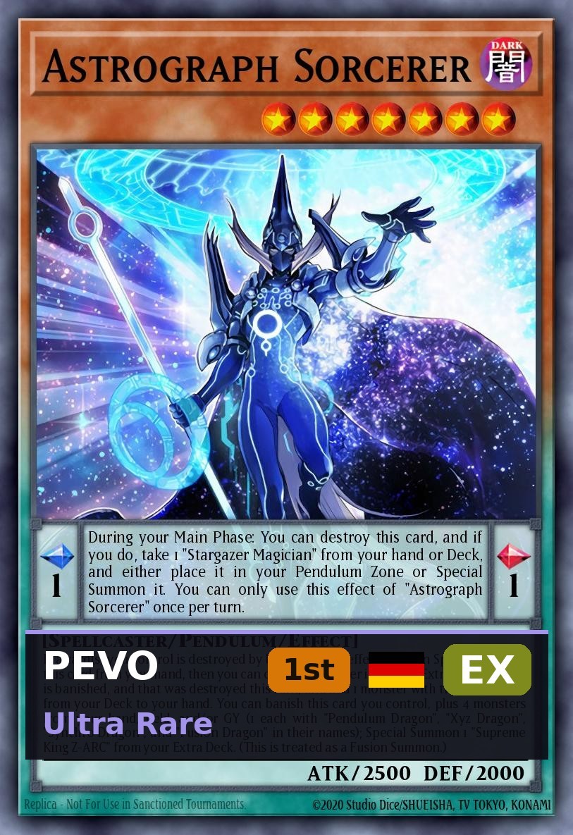 Mago Astrografico PEVO-001 1° Edizione EX ITA Yu-Gi-Oh