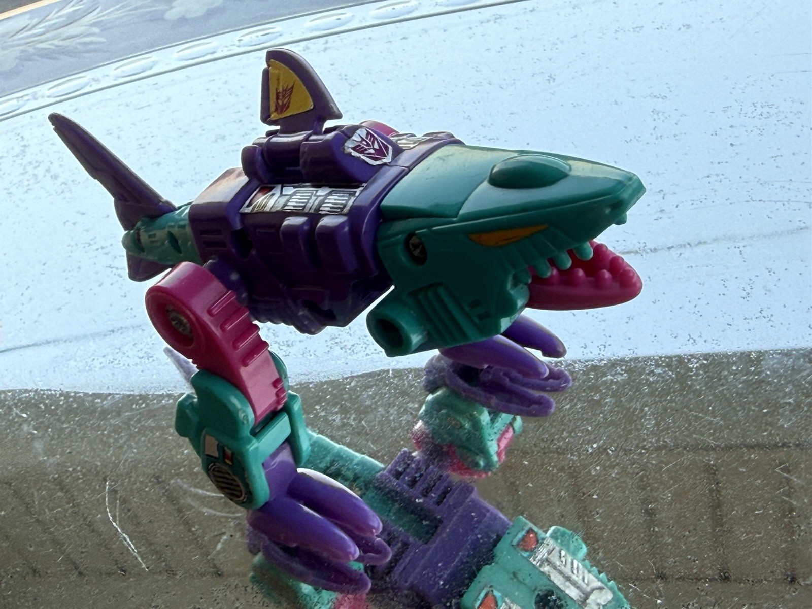 original G1 Transformers OVERBITE with fin and one claw/arm Piranacon (PARTS)