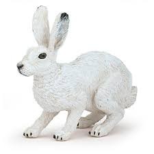 PAPO Papo Figure  Arctic Hare (2")  Wild Animal Kingdom 50226 2017
