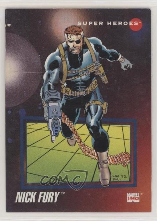 1992 Impel Marvel Universe Serie III Supereroi Nick Fury #40 0nl0