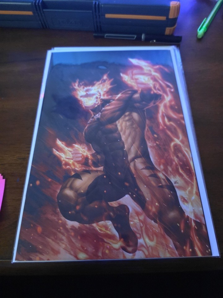 Hellverine #1 (NM-) 1:100 RI Kendrick Lim variante vergine! Marvel 2025
