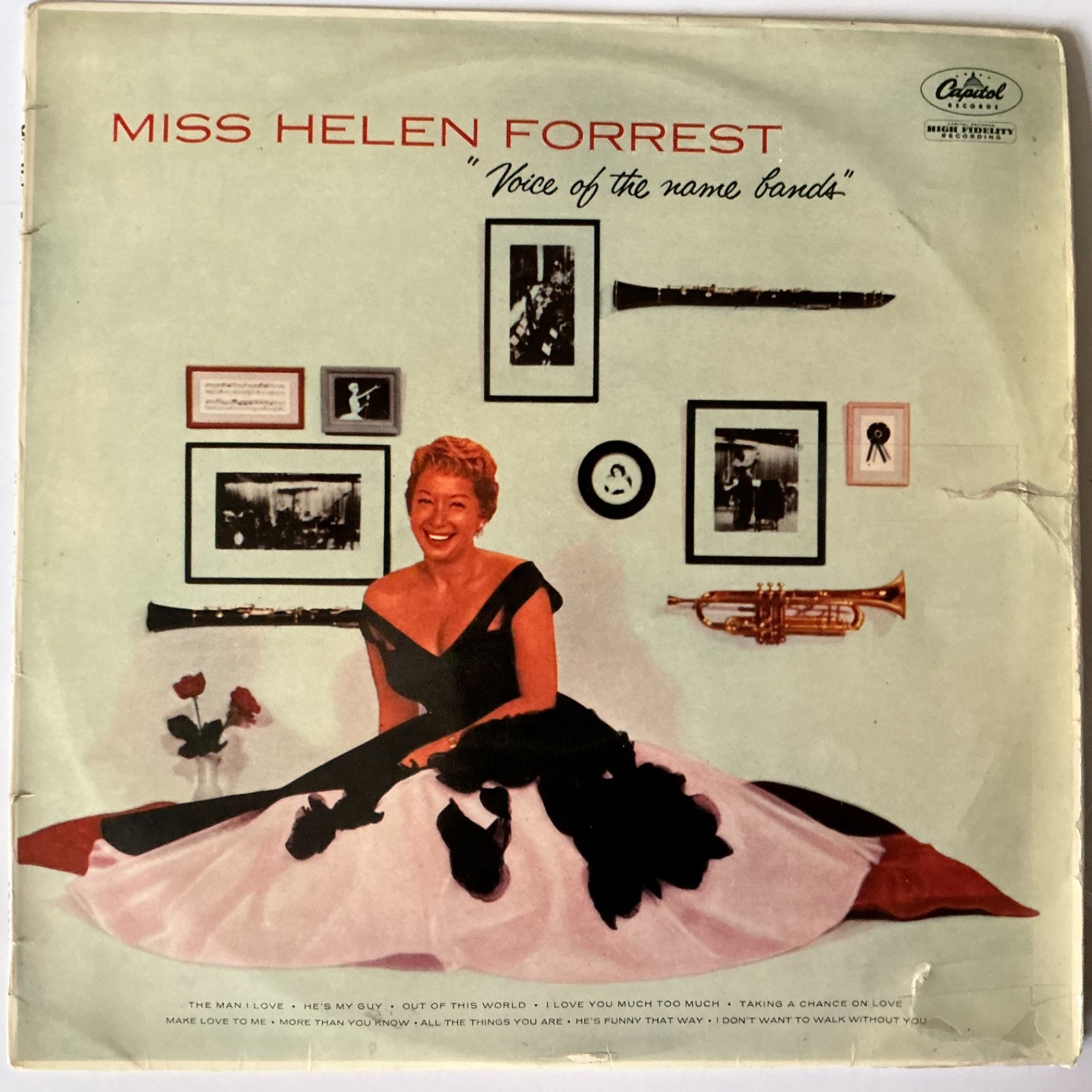 MISS HELEN FORREST  'VOICE OF THE NAME BANDS' 10” VINYL RECORD (CAPITOL)