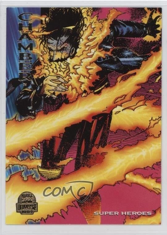 1994 Fleer Marvel Universe Series V Super Heroes Chamber #95 c2s