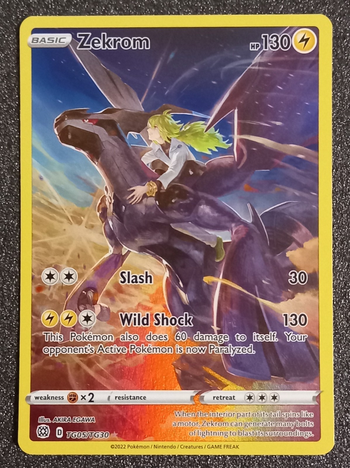 Pokemon TCG 'Brilliant Stars' Zekrom Fullart Galleria Allenatore TG05/TG30 inglese