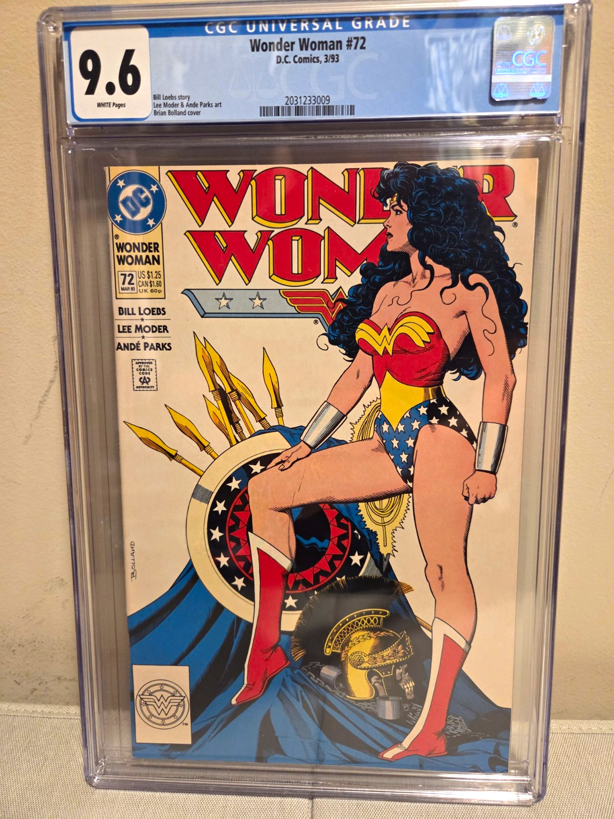 Wonder Woman #72 CGC 9.6 White Pages (1993) DC Comics Loebs Moder