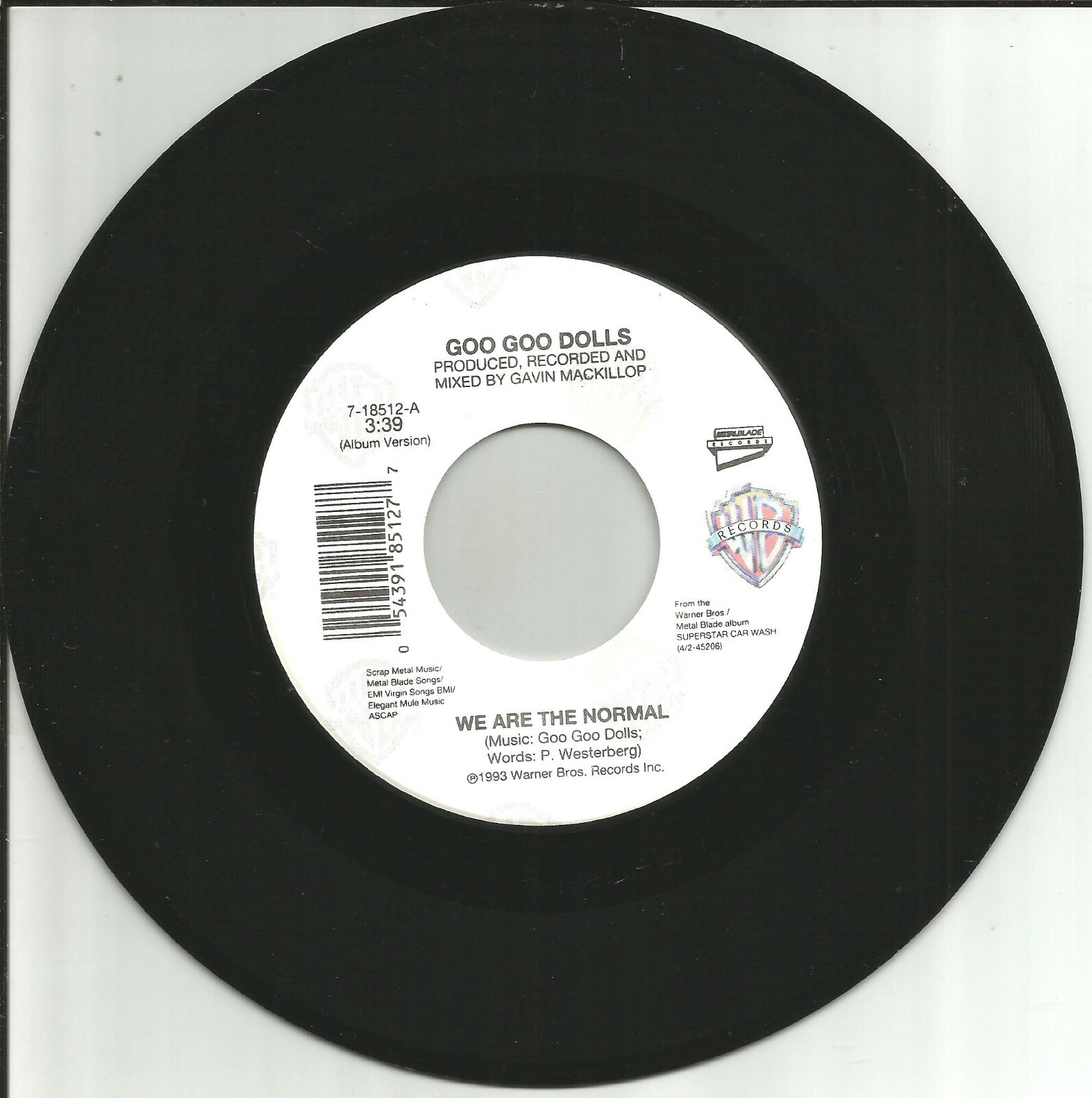 GOO GOO DOLLS We are the Normal /Second time LIMITED 7 INCH Vinyl Single 45 MINT