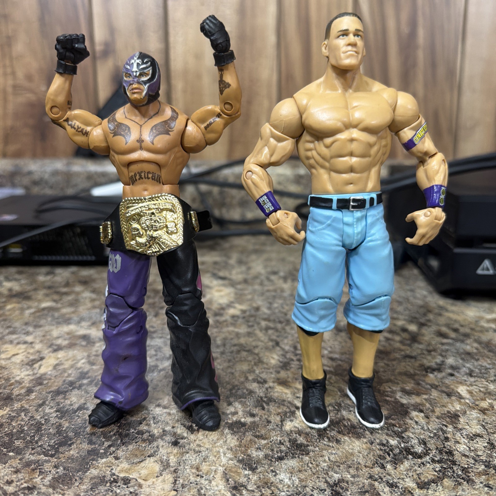 John Cena Wrestling Action Figure W Rey Mysterio