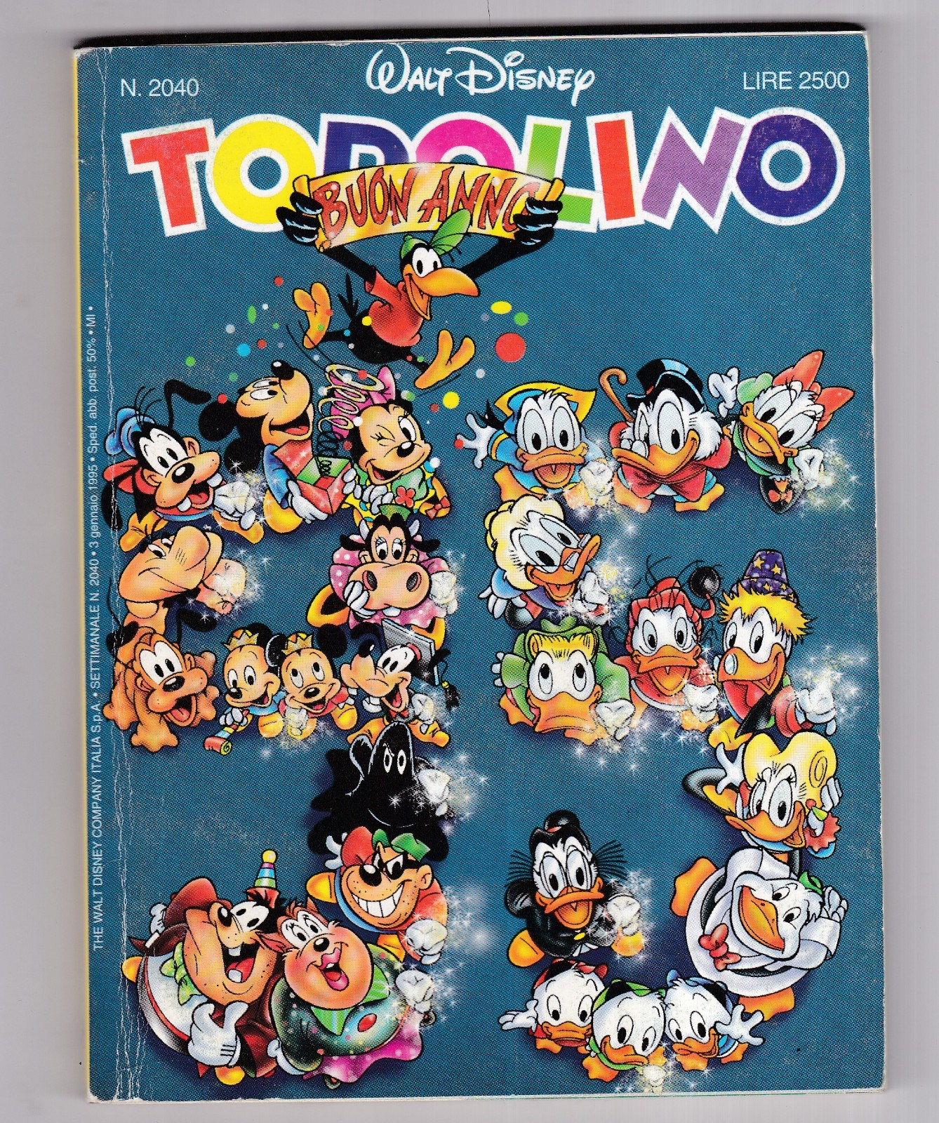 Fumetto Topolino Walt Disney n. 2040 1995 Buon Anno SCT1 #