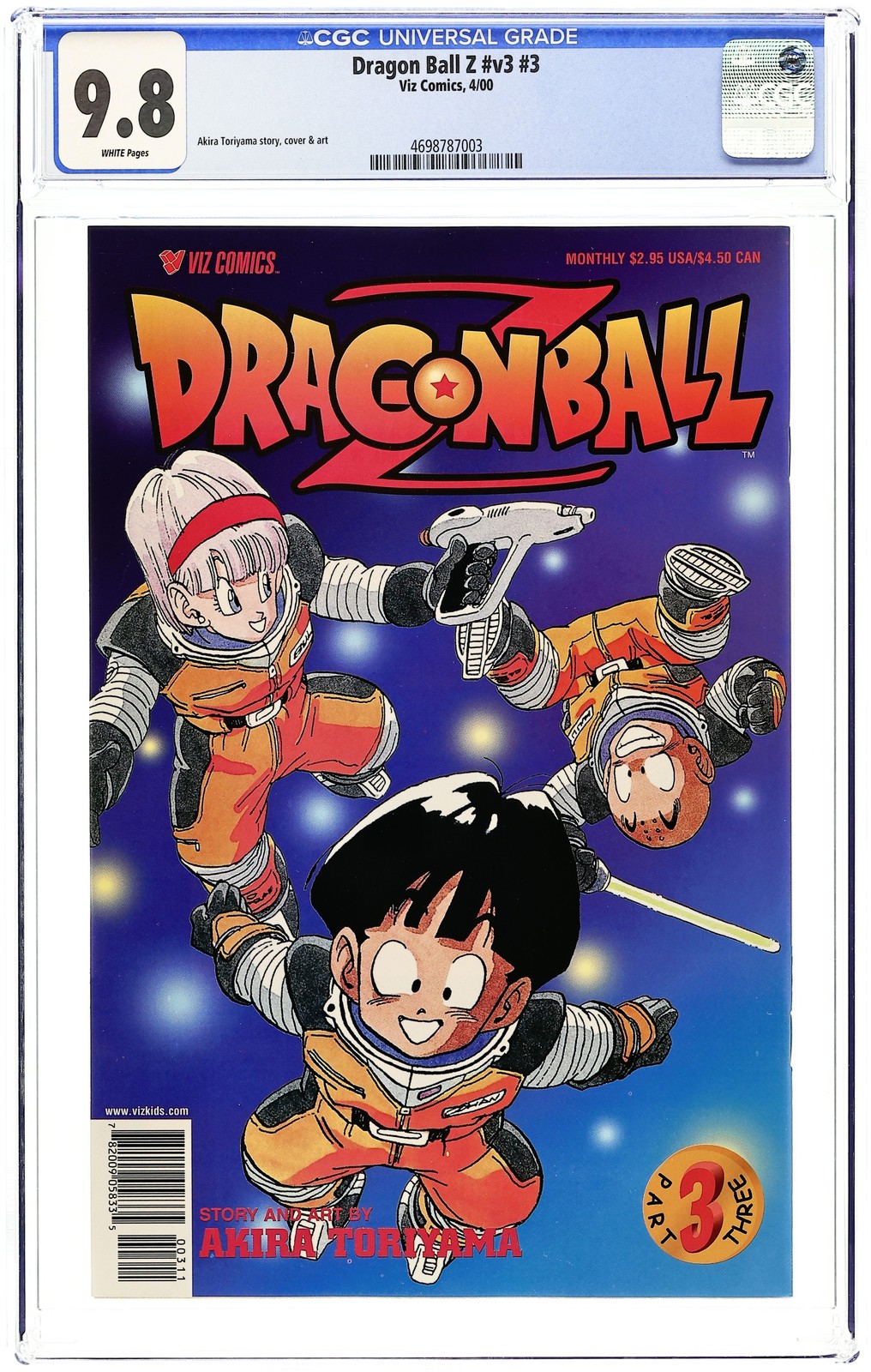 Dragon Ball Z parte 3 #3 CGC 9.8 2000 4698787003