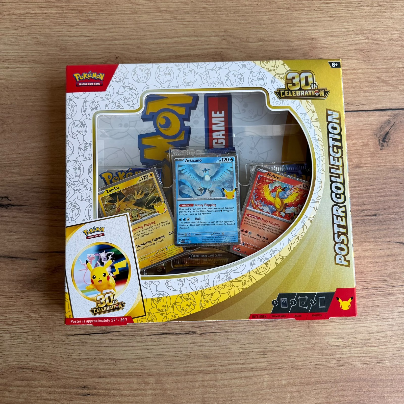 Pokémon TCG 30th Celebration Poster Collection Box Promo 2026 New & Sealed