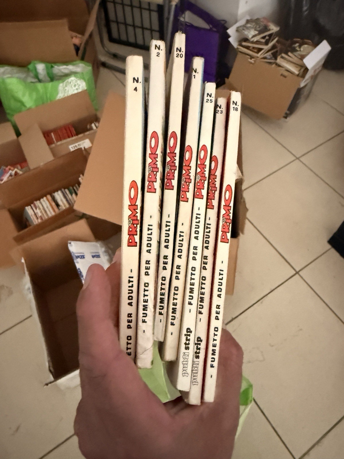 Edizioni ERP Primo Lotto fumetti per adulti nn. 2 4 16 20 25 (1983)