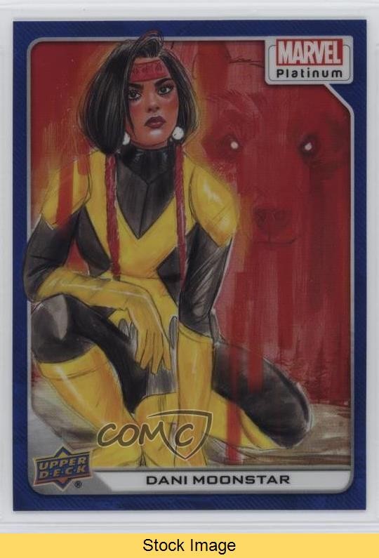 Upper Deck Marvel 2023 Platinum Blue Rainbow Mirage Dani Moonstar #26 LEGGI 1a4x