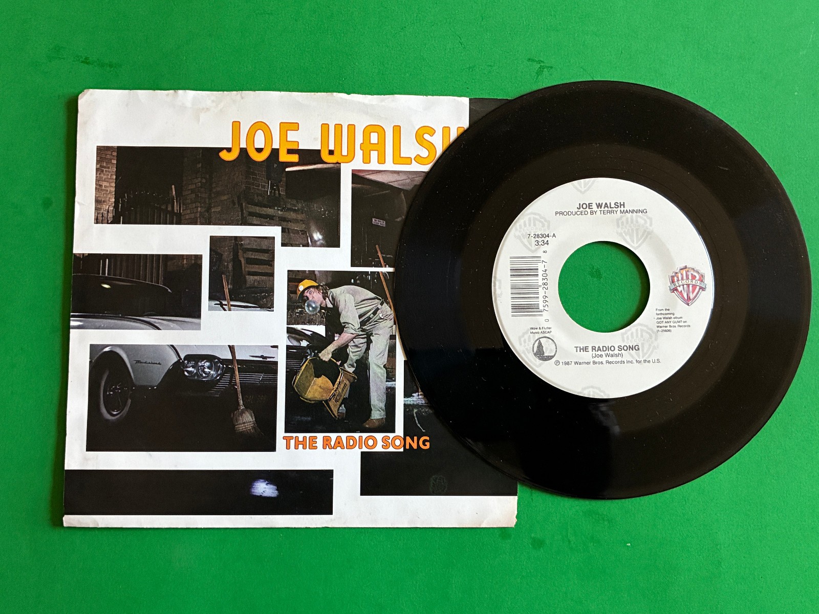 JOE WALSH "The Radio Song" 7-INCH 45RPM SINGLE-WARNER BROTHERS