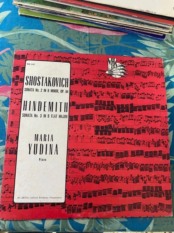 Maria Yudina – Shostakovich / Hindemith Piano Sonatas – MK 1567 LP