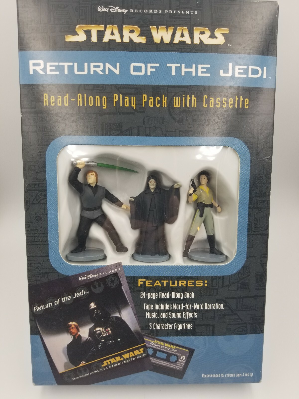 DISNEY STAR WARS RETURN OF THE JEDI READ ALONG PLAY PACK & CASSETTE AGES 3+ seal