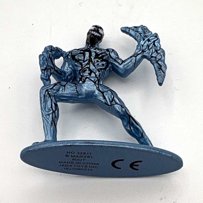 Figurina Jada Toys Marvel Riot n. 32811, Figurine in metallo da collezione personaggio blu
