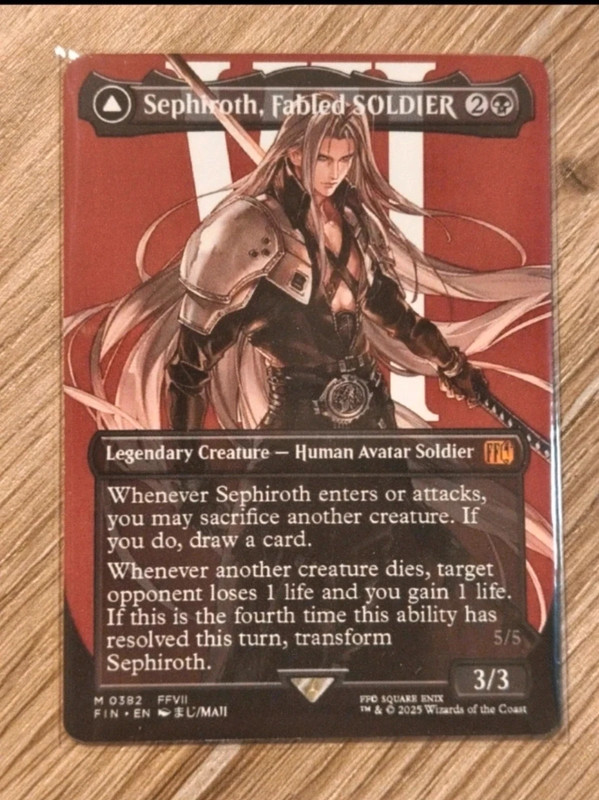 Proxy Sephiroth fabled soldier / one winged angel