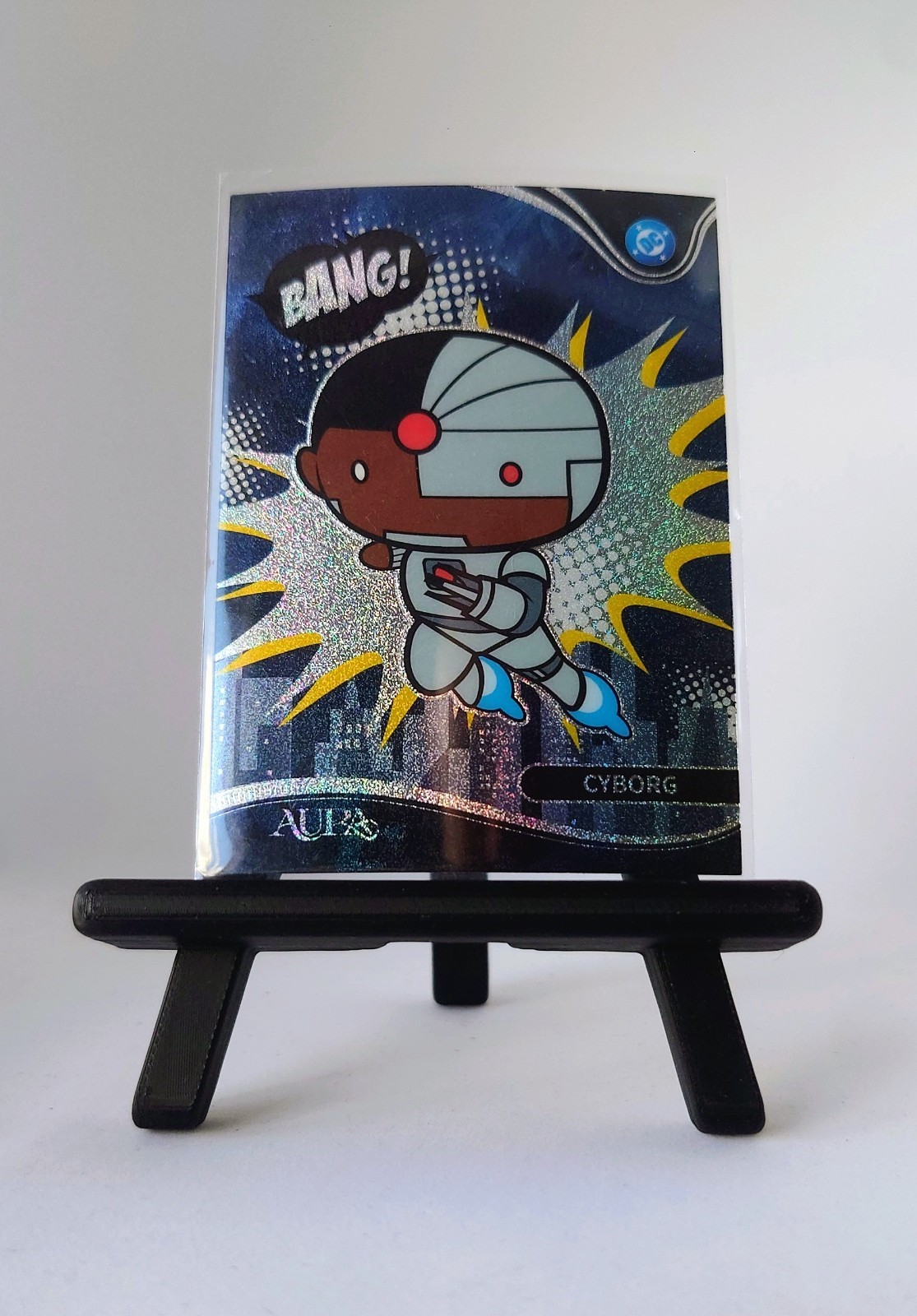 Kakawow DC Aura 2025 - Cyborg Chibi Parallel Card