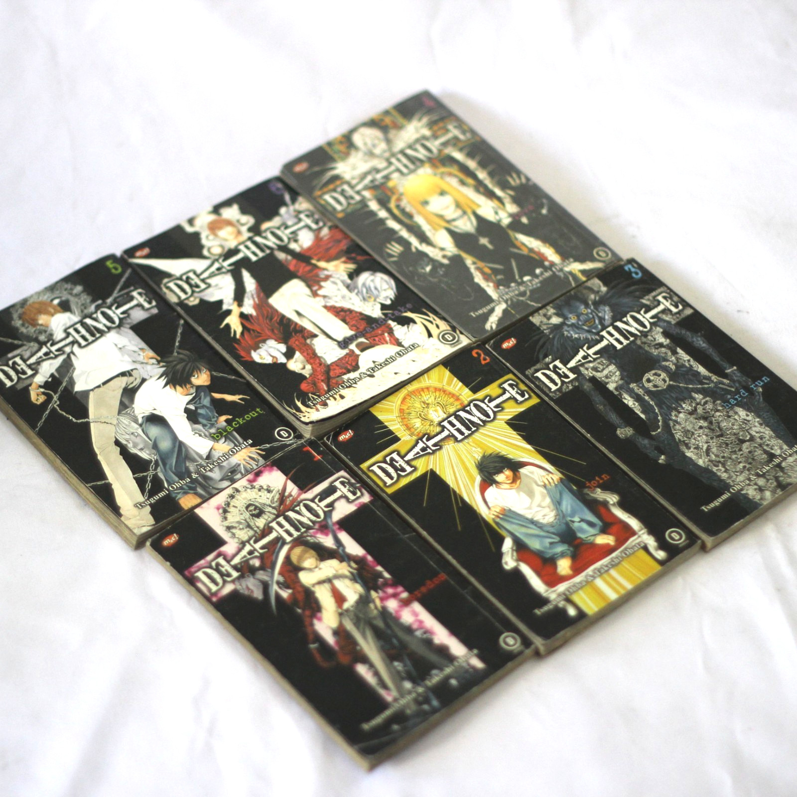 Death Note Manga Vol 1-6 Edizione Indonesiana Raro Ohba Obata Set Completo m&c!