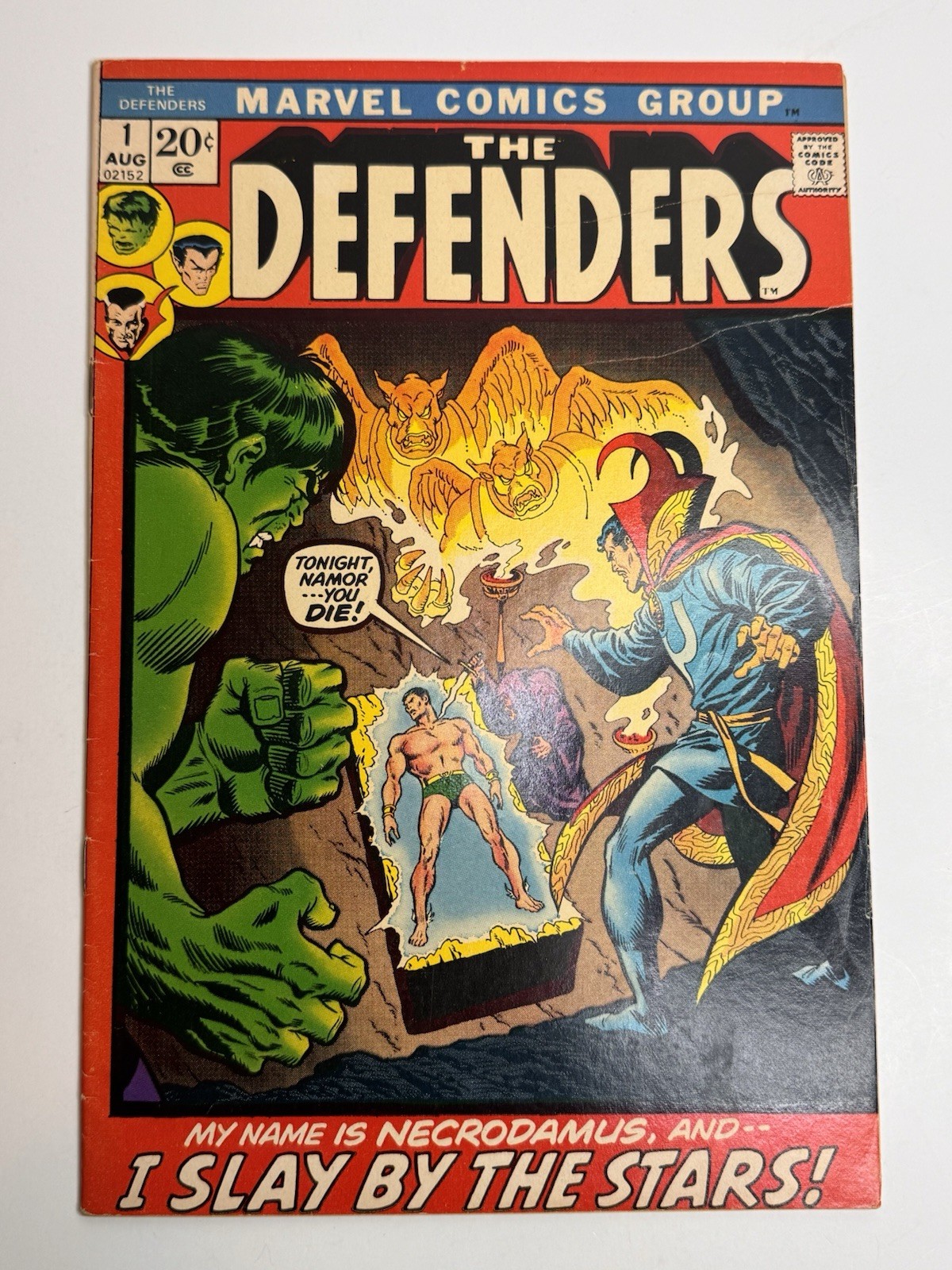 The Defenders #1 1° Necrodamus 1972 fumetto Marvel Silver Age