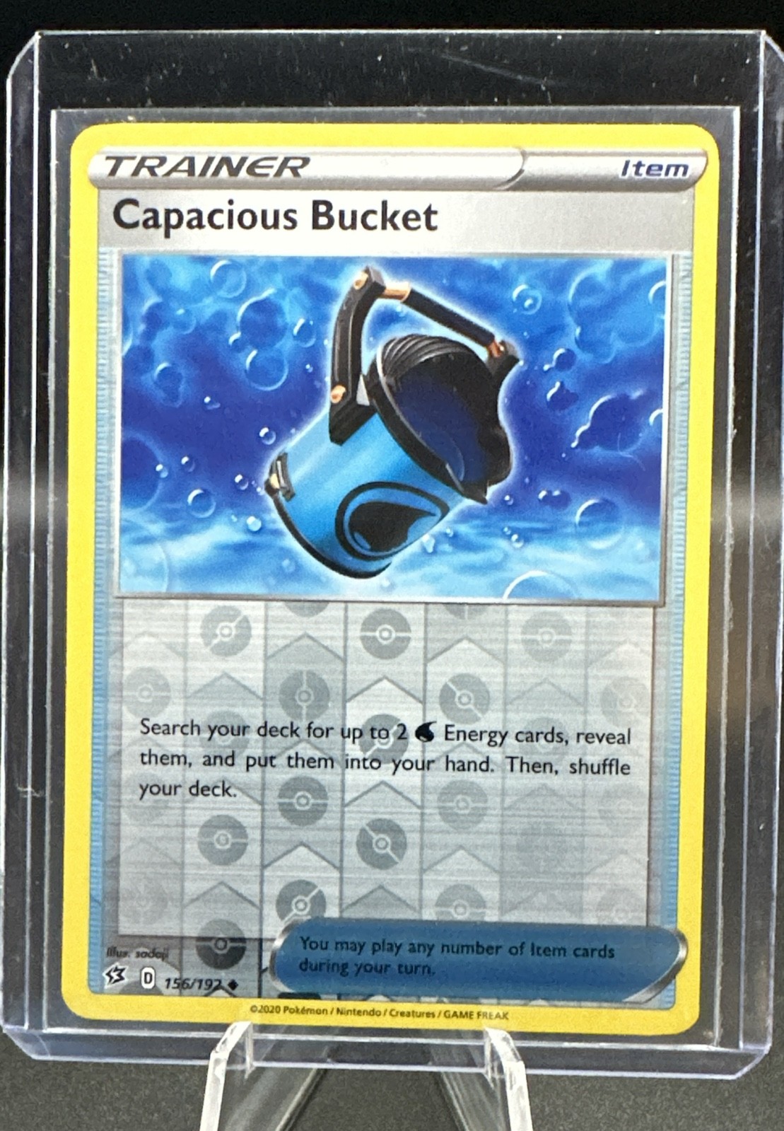 Capacious Bucket 156/192 Swsh02: Rebel Clash Reverse Holo
