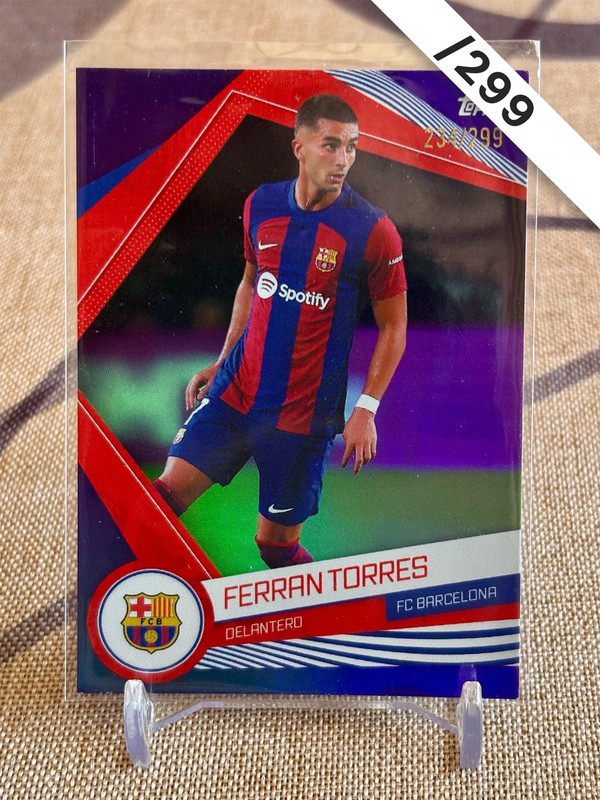 Ferran Torres 🇪🇸 Numerada /299 FC Barcelona Topps Fan Team Set Edición Limitada