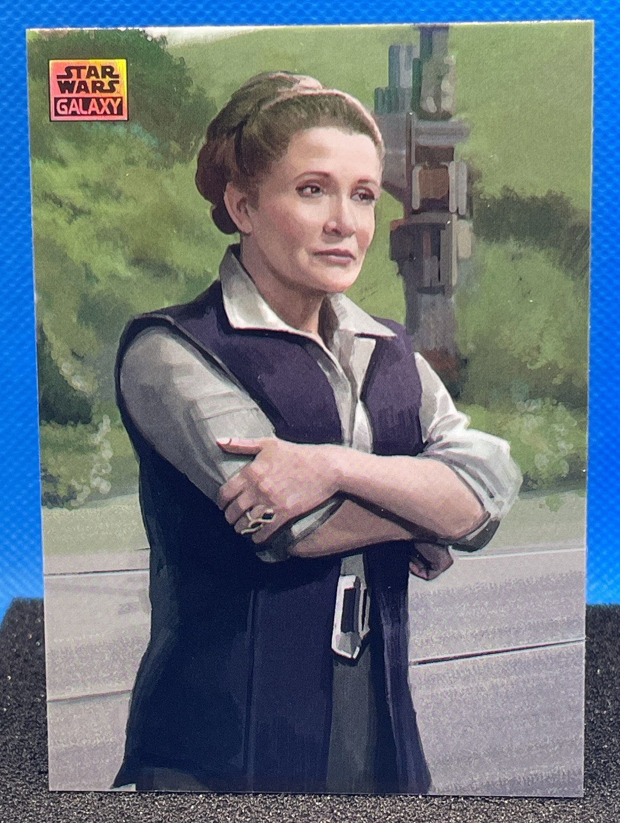 2025 Topps Chrome Star Wars Galaxy Leia Organa Potere della Forza #POW-12