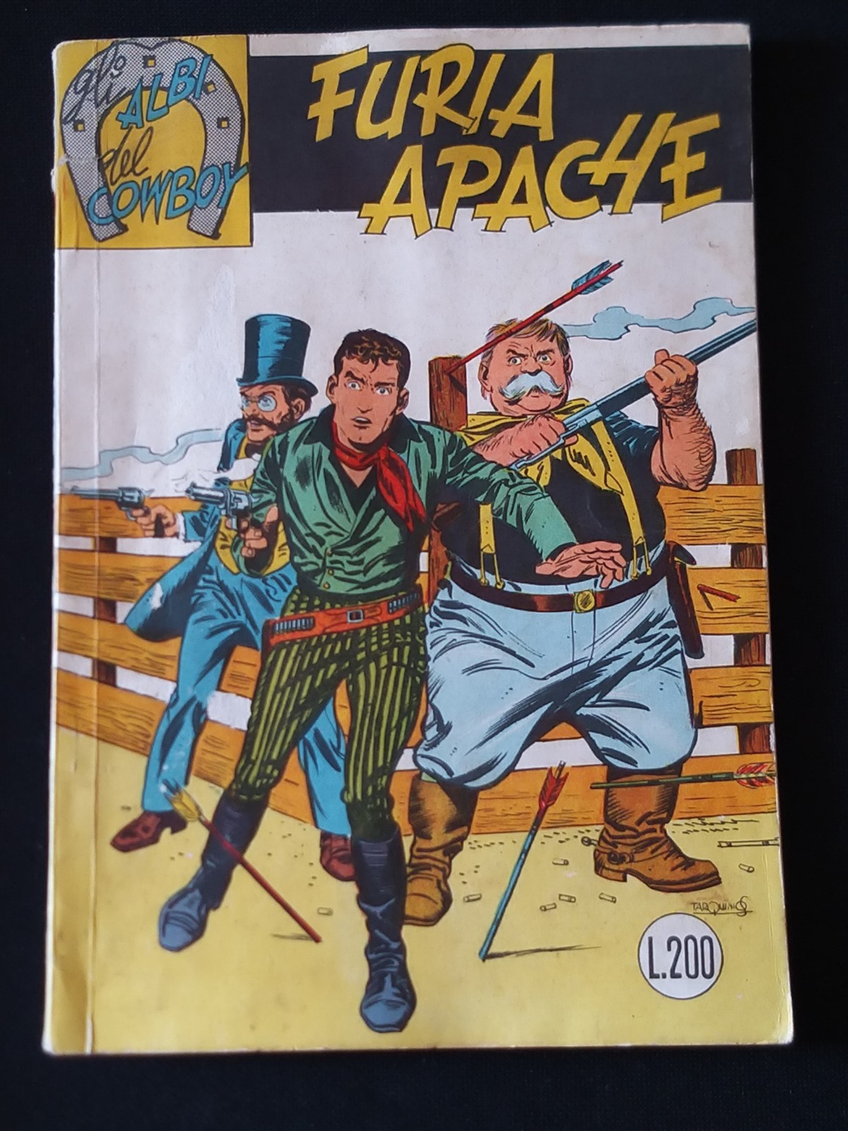 *** GLI ALBI DEL COW BOY N. 1 *** ED. ARALDO, GIUGNO 1963 (FURIA APACHE) !!