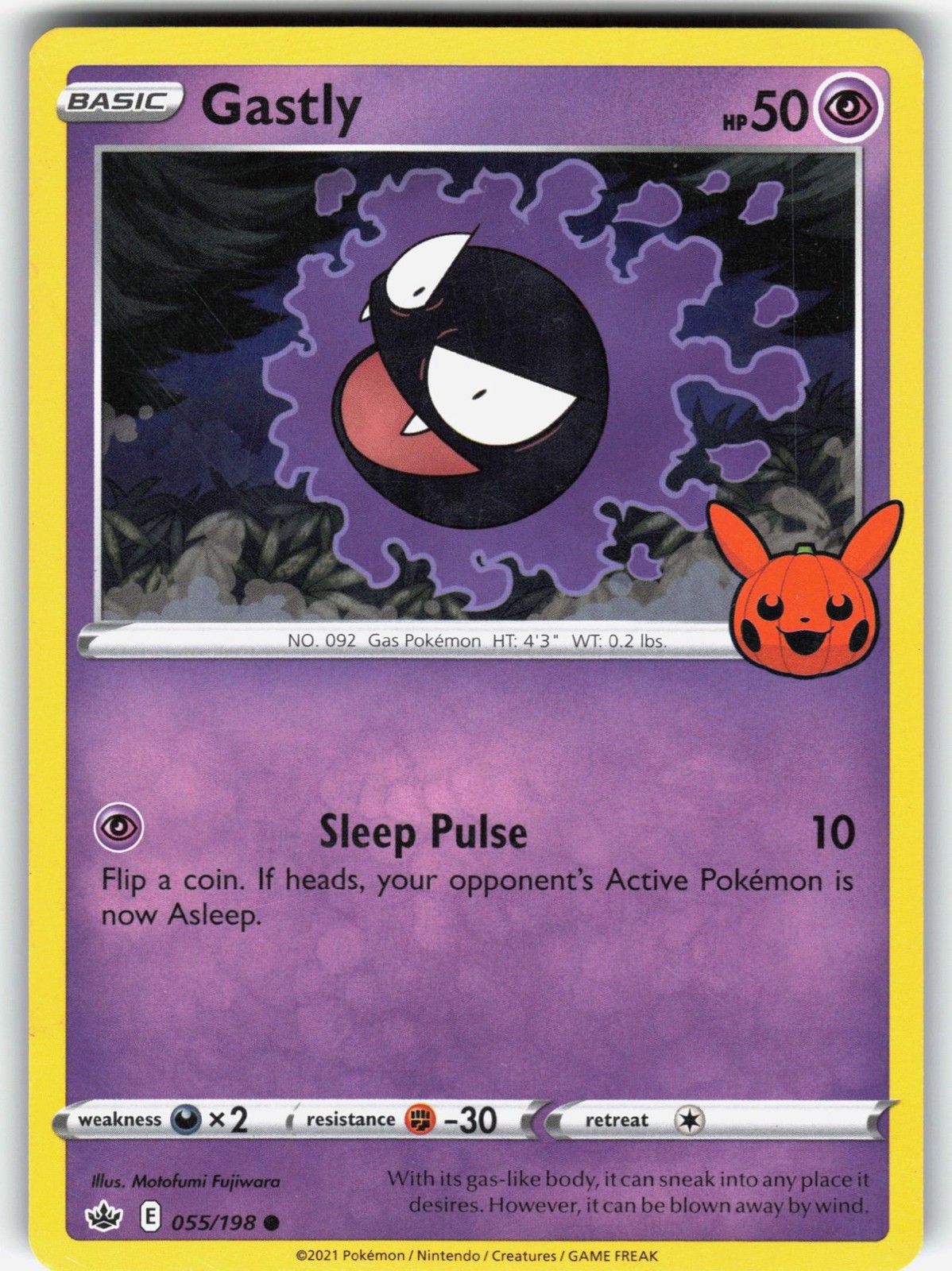 Gastly 055/198 Trucco o Scambio B00ster Bndl Pokemon Promo IT leggermente giocato