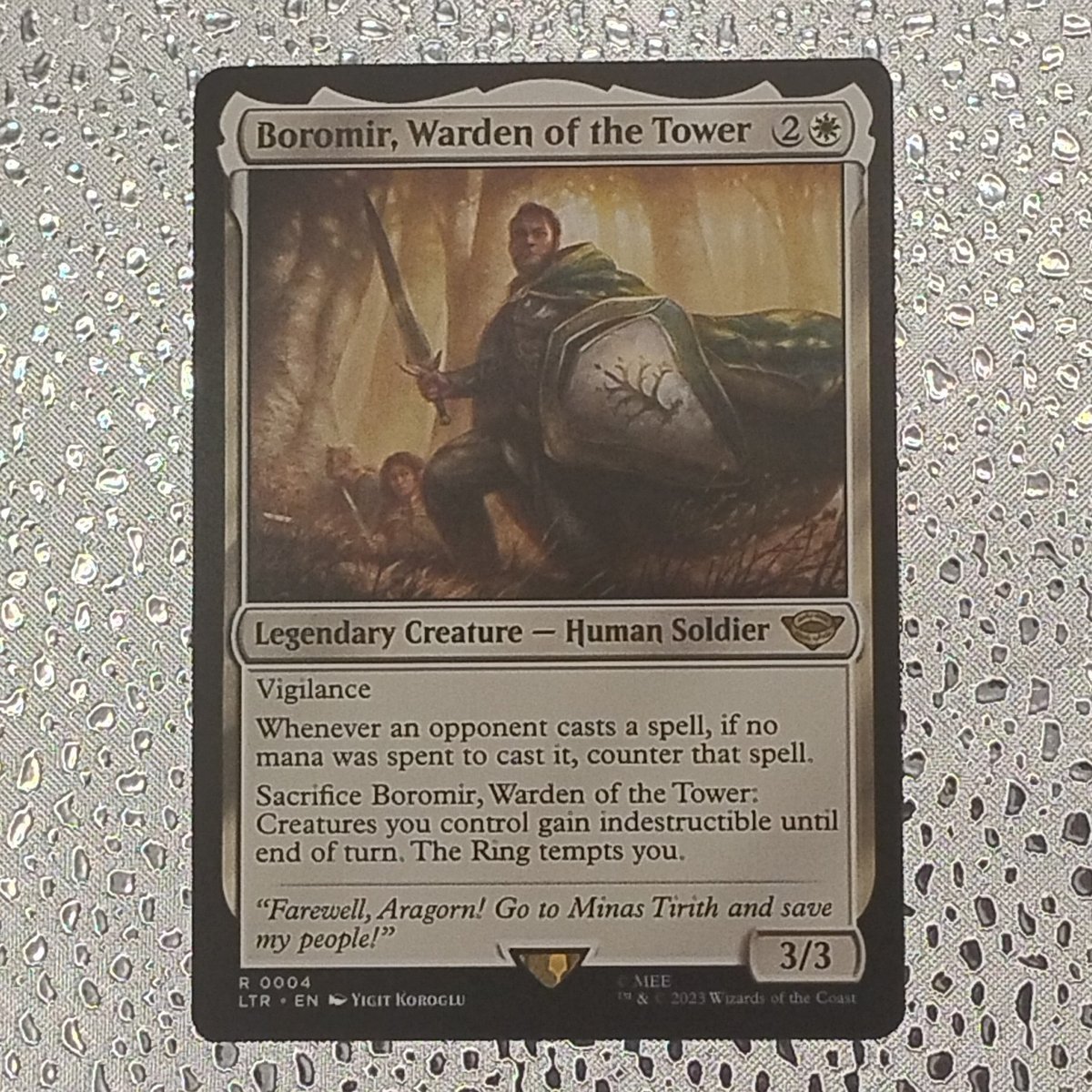Boromir, Custode della Torre 0004 MtG LTR UB: Tales of Middle-Earth Legendary NM
