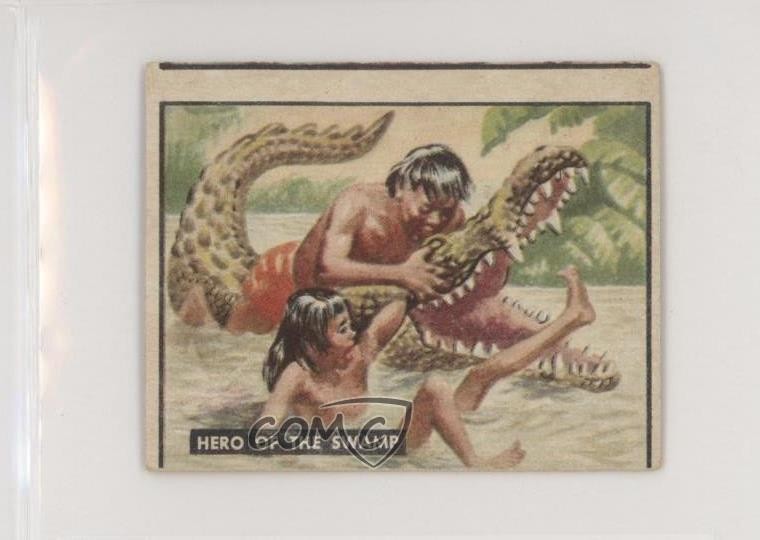 1950 Topps Bring 'Em Back Alive Hero of the Swamp #89 z6d