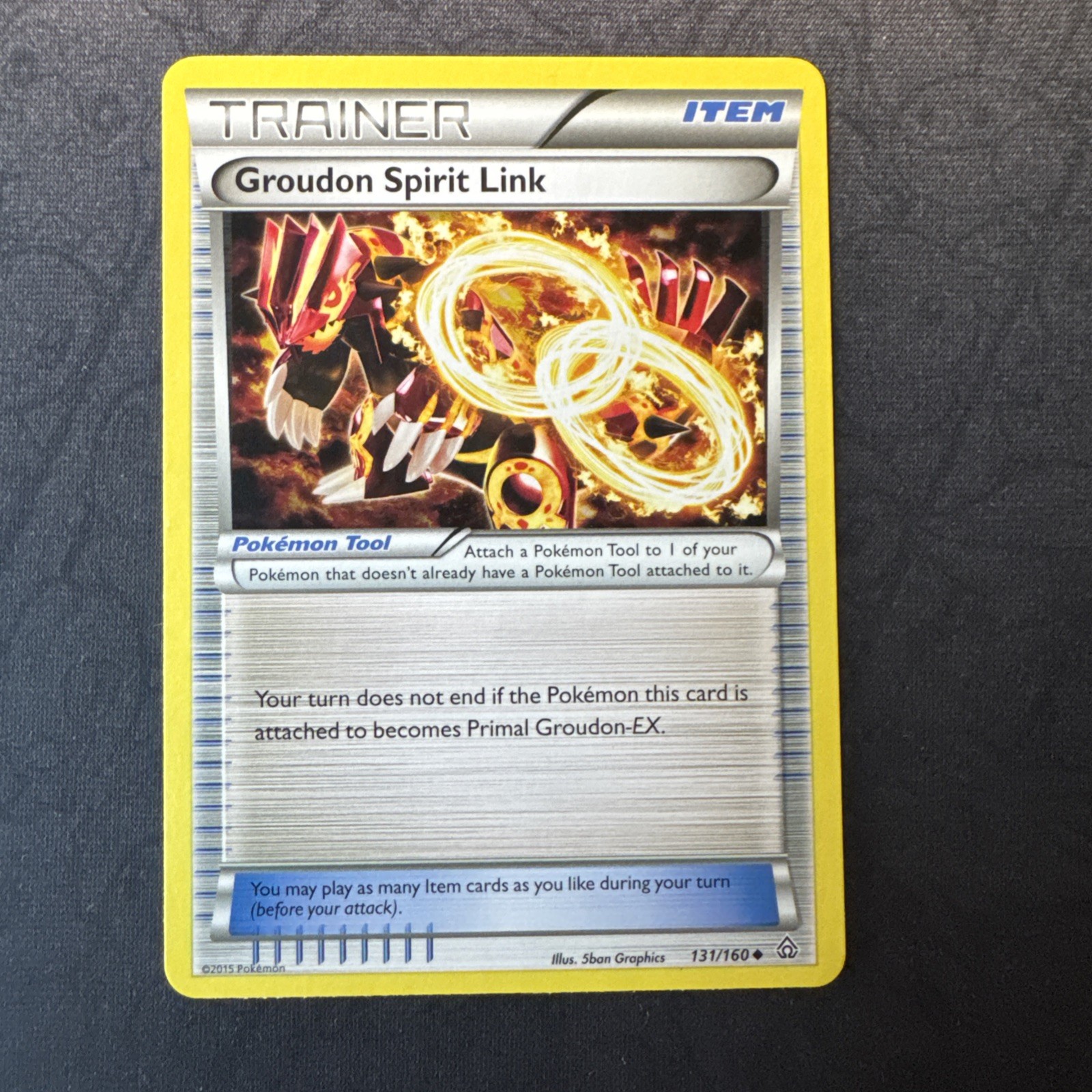 Groudon Spirit Link 131/160 XY - Scontro Primordiale Pokemon Regolare