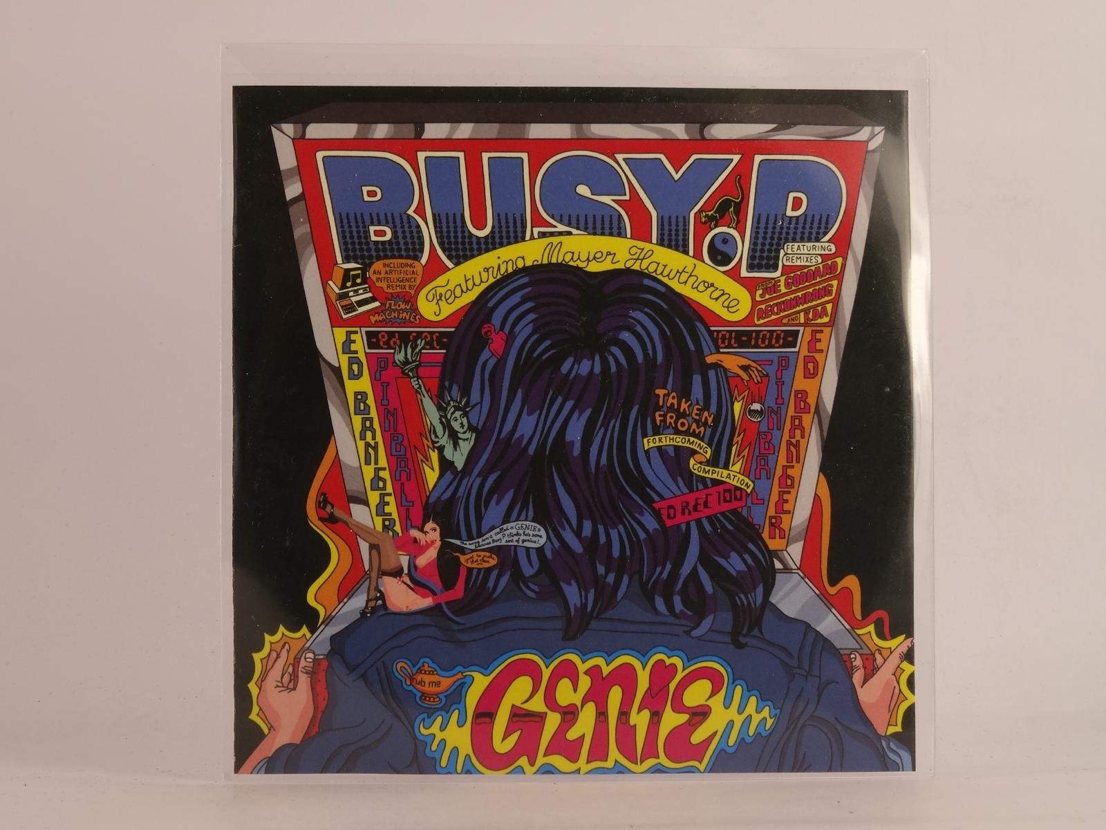 BUSY P GENIE (F13) 1 Track Promo CD Single plus Picture Sleeve ED BANGER RECORDS