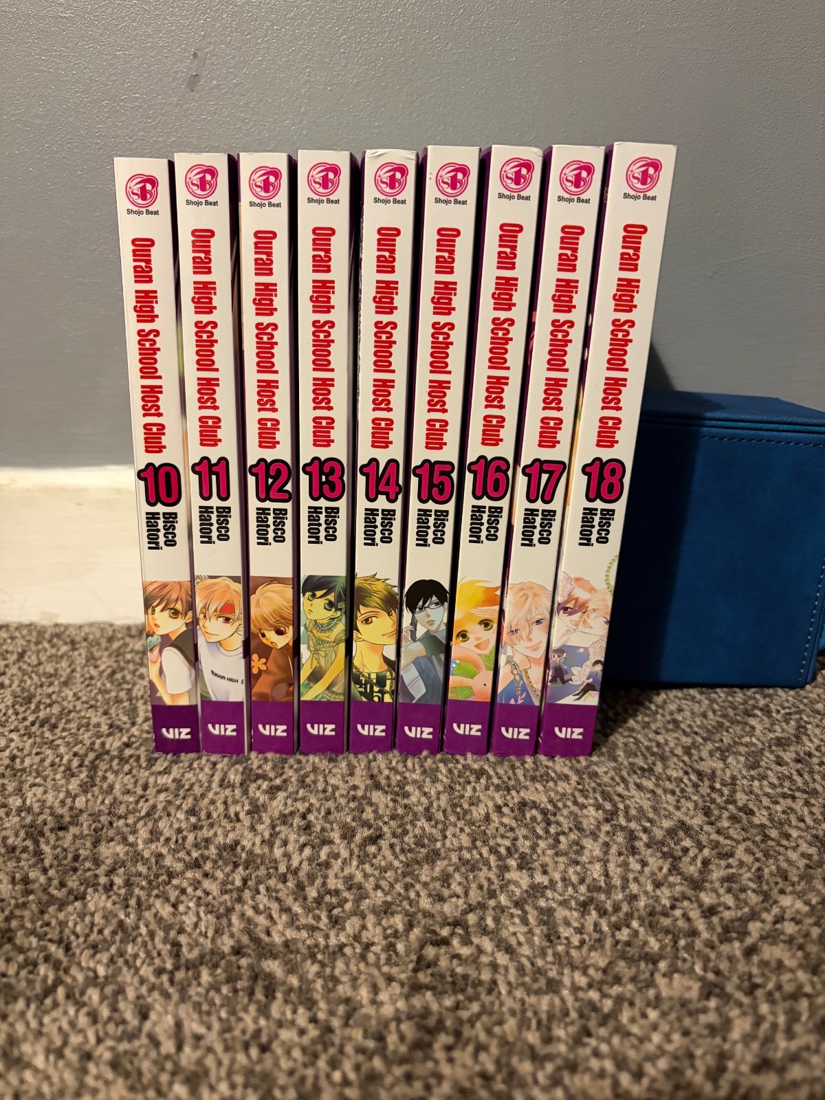 ouran high school host club manga half set vol 10-18 english great condition