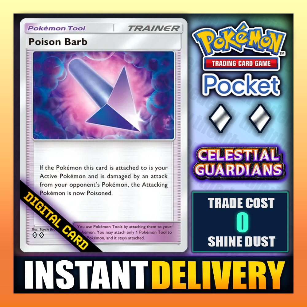 Pokemon TCG Pocket - Poison Barb - Diamond 🔷 Celestial Guardians - English ✅