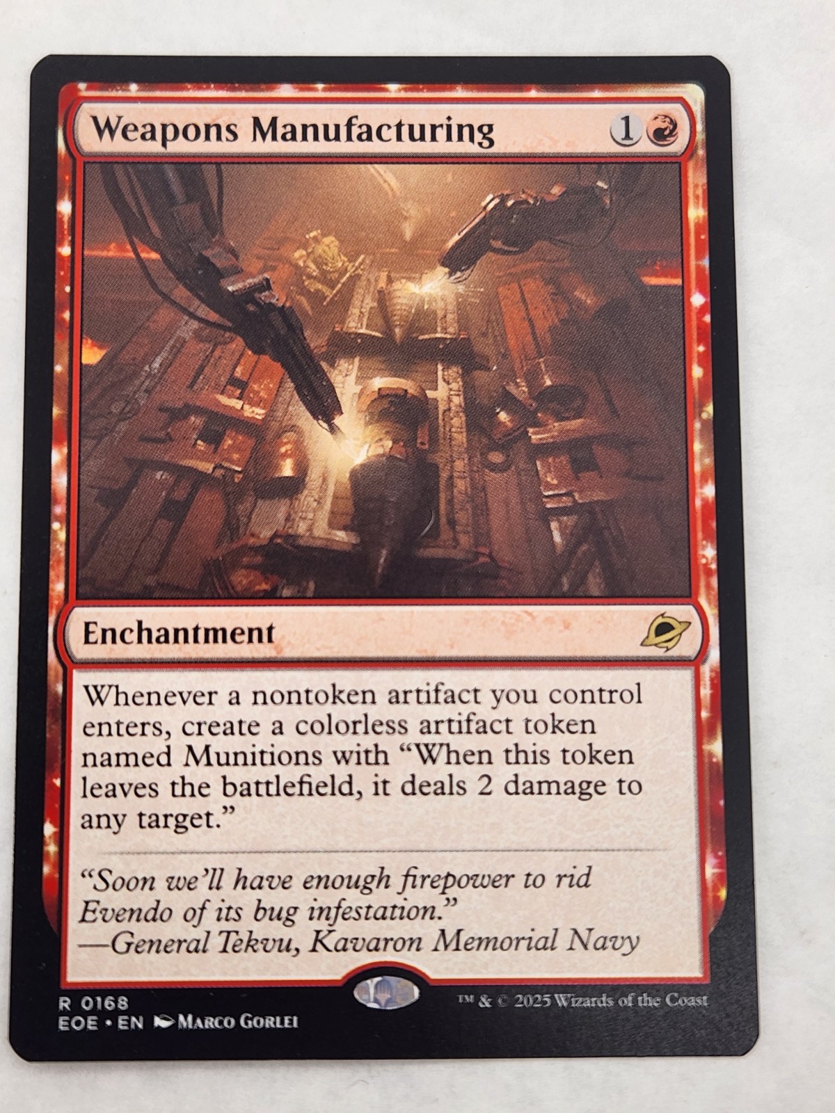 Weapons Manufacturing Edge of Eternities quasi nuovo #168 MTG regolare